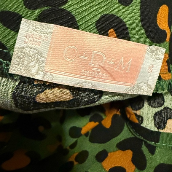 C+D+M Green Leopard Print Dress - Picture 5 of 5